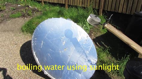 Can sunlight boil water?